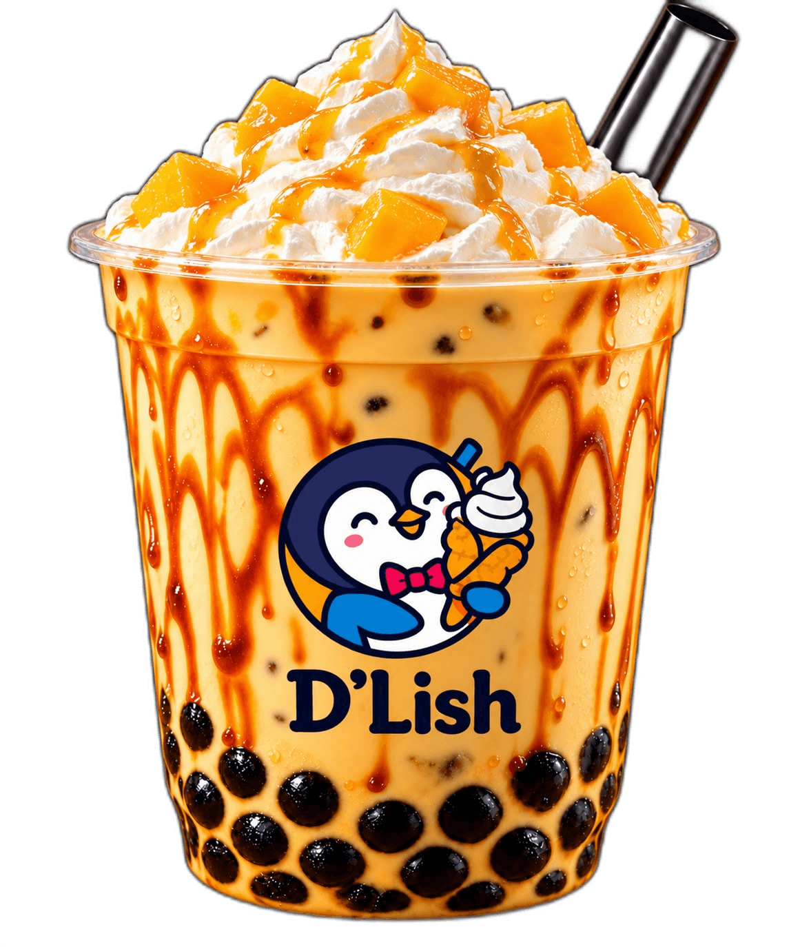 Mango Boba Milk Tea